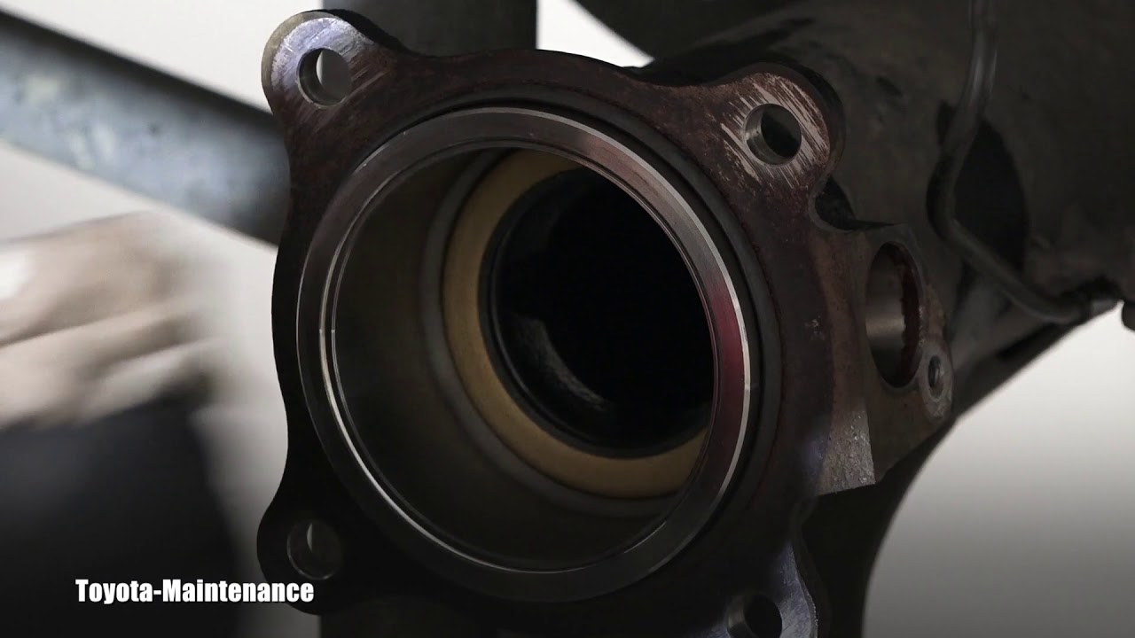 How To Replace Rear Axle Seal On Toyota Youtube