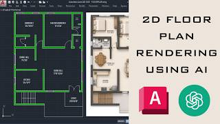 How to Render 2D Floor Plan Using AI | AutoCAD Plan to Realistic Render | #autocad # #tutorial