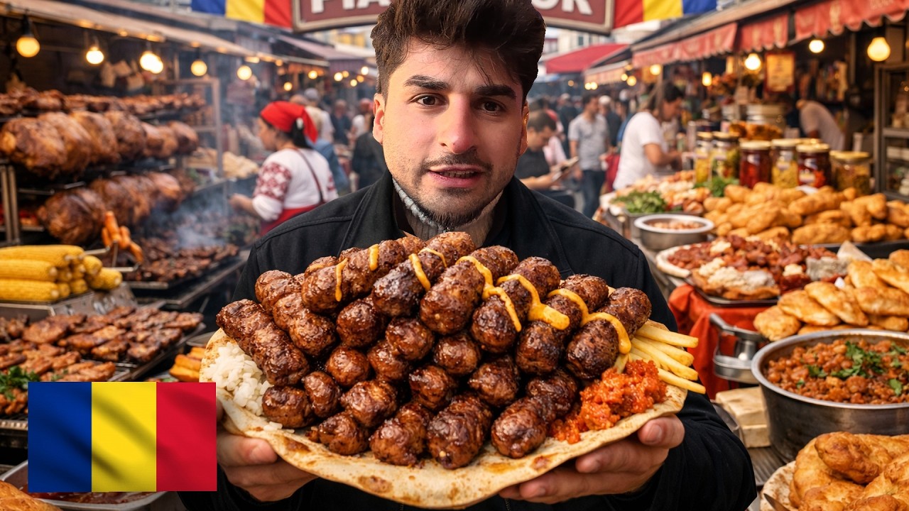 I Tried Legendary Street Food at Romania’s Biggest Market 🇷🇴