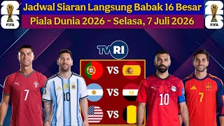 LIVE PORTUGAL VS SPAIN TONIGHT ON TVRI - 2026 WORLD CUP ROUND OF 16