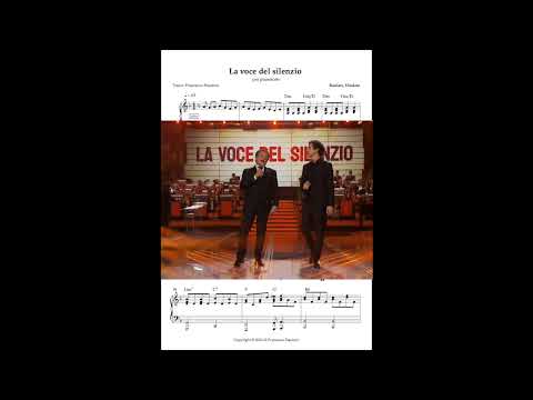 La voce del silenzio (spartito pianoforte) - Massimo Ranieri, Diodato
