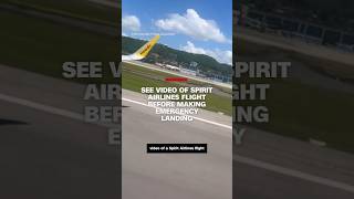 See video of Spirit Airlines flight before making emergency landing