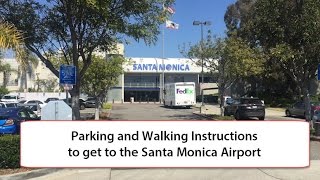 Santa Monica Airport Parking Instructions Stairs and Elevator