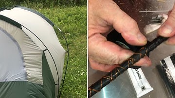 fixing BROKEN “fiberglass tent poles” (not just replacing)