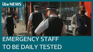 Emergency workers and transport staff added to Covid 'test to return to work' scheme | ITV News