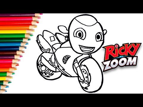 ✅ How To Draw RICKY ZOOM  - Cartoon |Cómo Dibujar Y Colorear A Ricky | Dibujos Para Niños