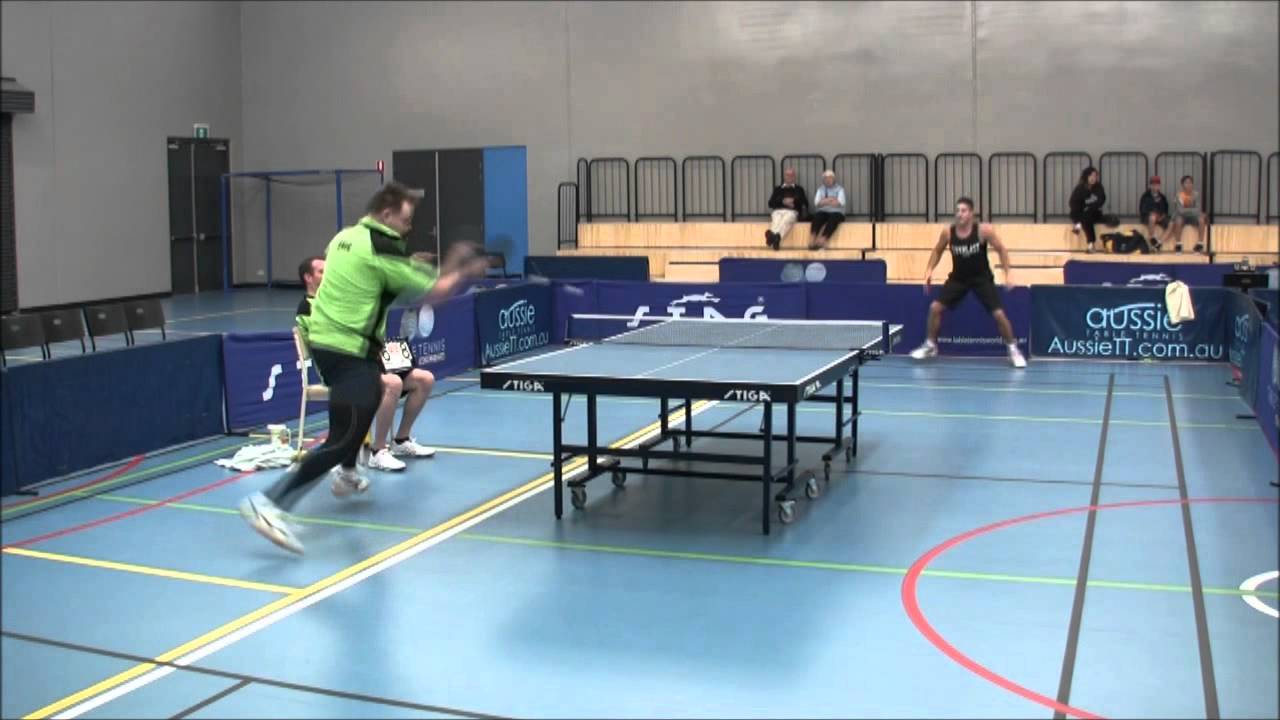 Antispin vs Long Pips Gio vs Greg Table Tennis Maccabi Challenge