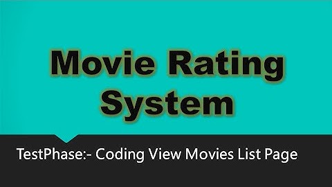 Movie Rating System_ViewMoviesList
