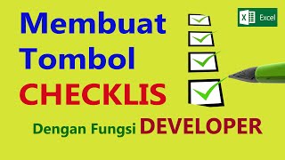 Membuat Tobol Checklist dengan Fungsi Developer di Excel #excel