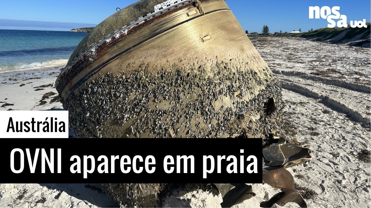 uma simples nave espacial com luzes, OVNI, estrangeiro veículo