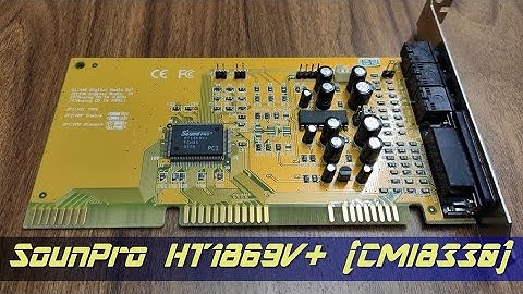 SoundPro 1896V+ 16bit PnP ISA Soundcard (CMI8330) playing Ultima IV main menu music (OPL2 FM)