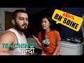 Indian boyfriend teaching foreigner girlfriend bad words in hindi   foreigner speaks hindi