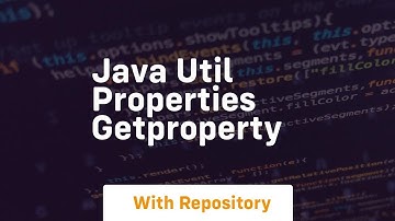 java util properties getproperty