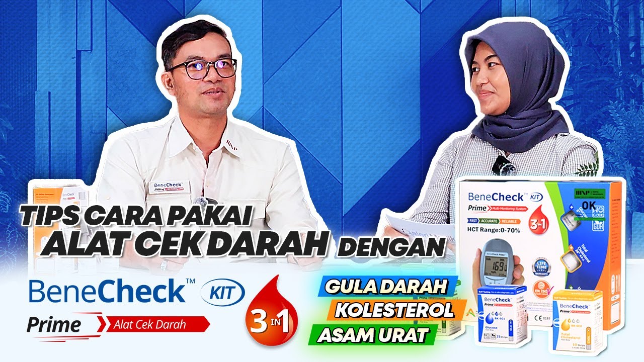 CARA MUDAH CEK KADAR GULA DARAH, KOLESTEROL & ASAM URAT DI RUMAH DENGAN BENECHECK PRIME KIT 3IN1