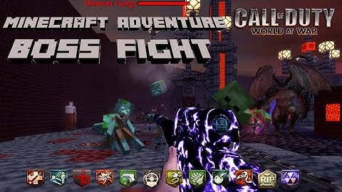 Minecraft Adventure BOSS FIGHT World at War CUSTOM ZOMBIES