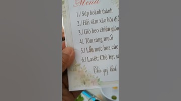 Xem thực đơn đám cưới #shorts