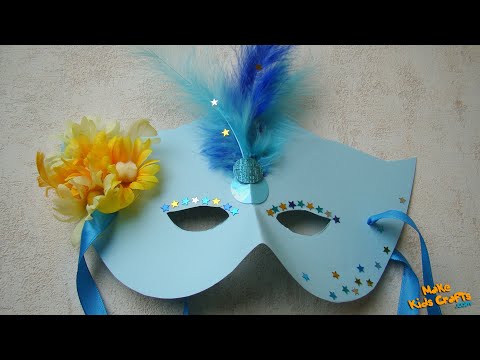 Paper Carnival Mask | Mardi Gras Crafts