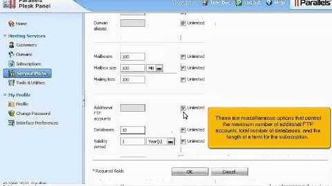 How to create and manage Service Plans in Plesk