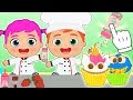 BEBES ALEX Y LILY Aprende a hacer cupcakes con los Bebes 🥣 Juegos y dibujos animados de Cocina