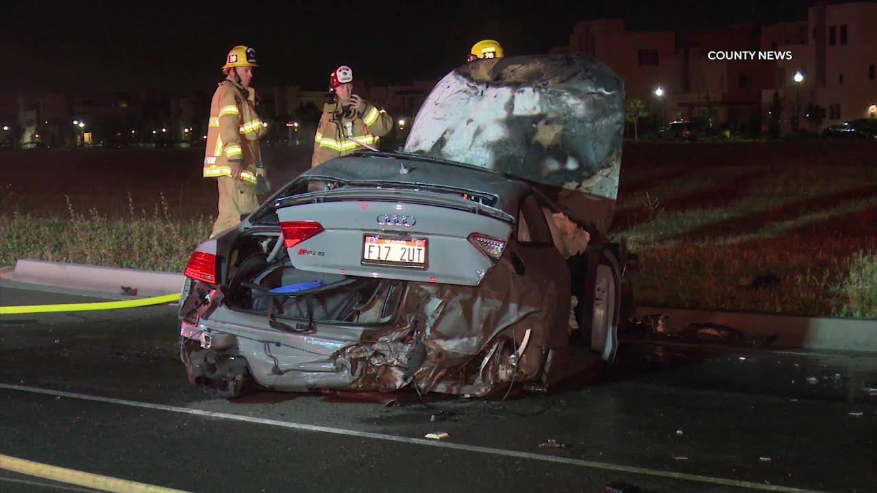Fiery Crash Under Investigation Irvine, CA YouTube