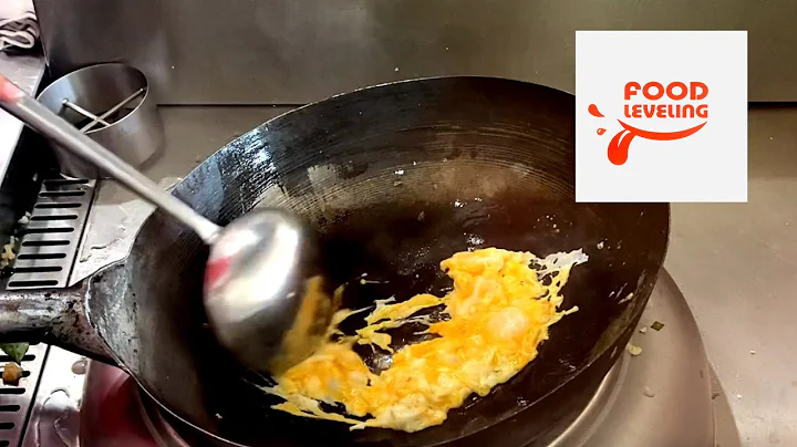 Wok Hei Egg Fried Rice with Prawns I Singapore Street Food I Fried Rice sg I Food Leveling