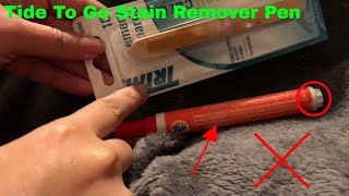How To Use Tide To Go Stain Remover Pen Review