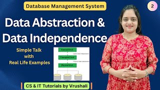 DBMS 2:  Data Abstraction & Data Independence | Physical Level | Conceptual Level | Logical Level