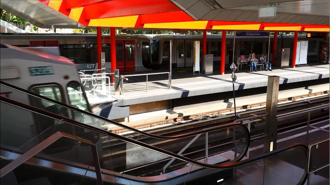 RET Metro 2*Type S (5401 na Mid-Life Revisie) & 3*Type T op Kralingse Zoom