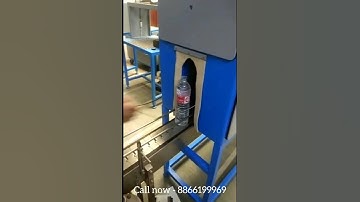 BOTTLE CAP SEALING-LABELING WITH S.S CONVEYOR #packaging #manufacturing #machine
