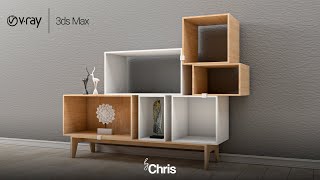 Famous Shelf Modeling 3ds Max Speed Art #Vray | byChris Net Worth