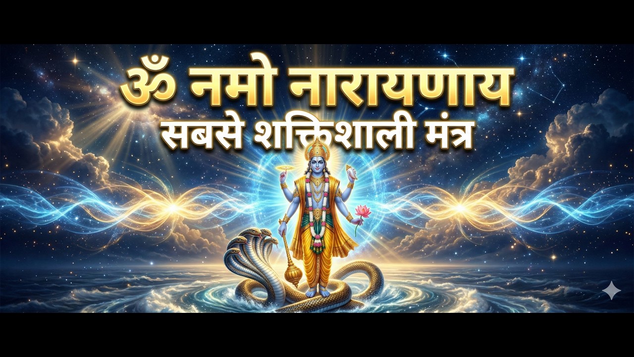 ॐ नमो नारायणाय 1008 Jap | Om Namo Narayanaya Shaktishaali Vishnu Mantra | ॐ नमो नारायणाय Powerful