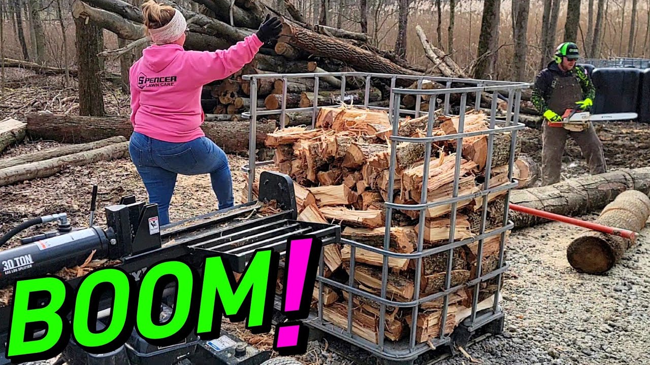 Learning How To Make Our Own FIREWOOD From Start To Finish! - YouTube