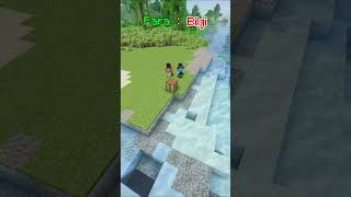 MİNECRAFT PARA VS BİLGİ  #minecraft #shorts