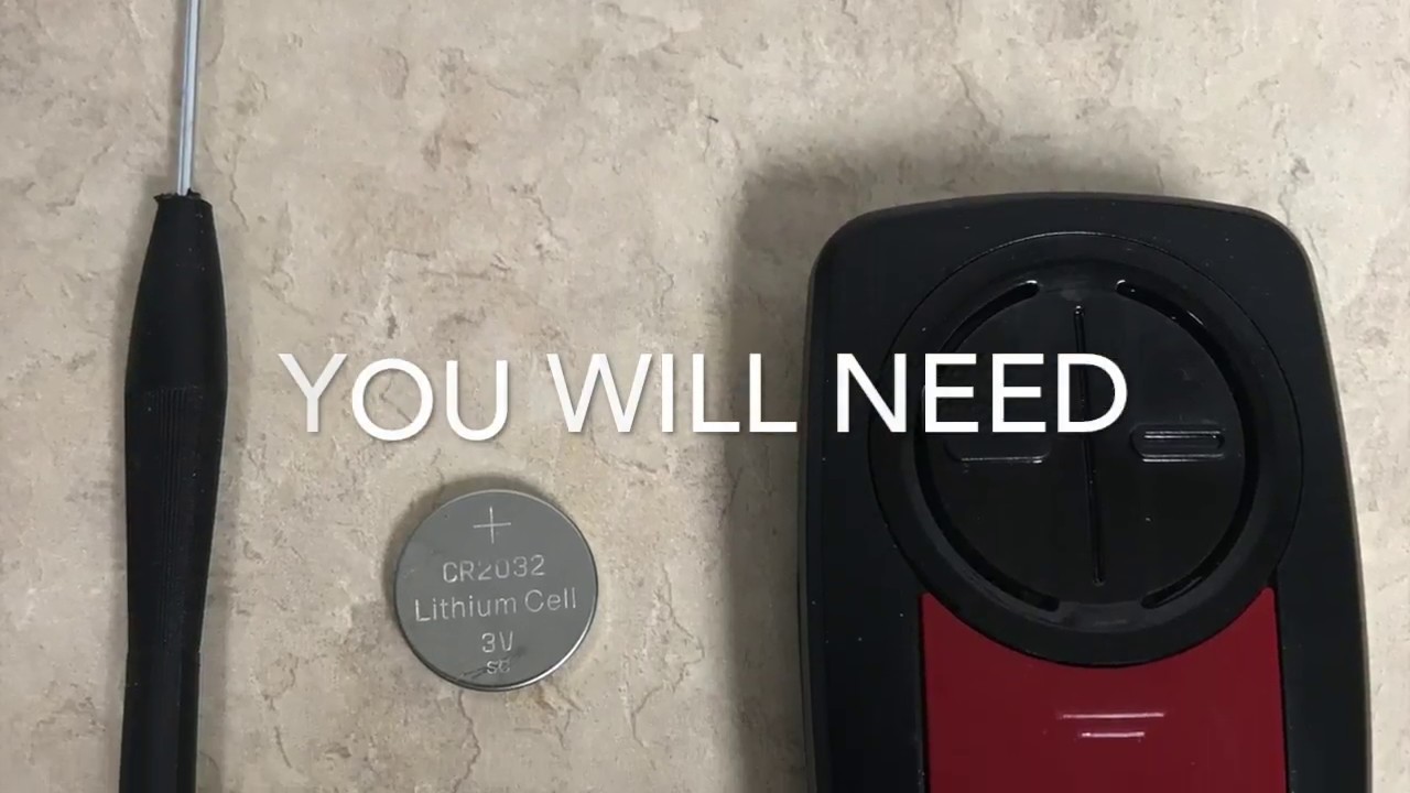 liftmaster remote battery