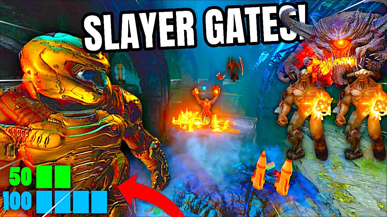 Beating Main Campaign Slayer Gates With 150HP! (DOOM Eternal) - YouTube
