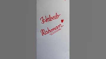 Beautiful Cursive Name Art Shorts | Handwriting Style for Names l Cursive #shorts