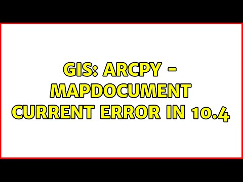 GIS: ArcPy -