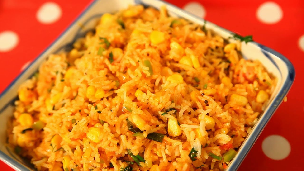 Corn Rice (Makai Pulav) By Seema | India Food Network