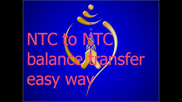 ntc to ntc balance transfer 2020 easy way