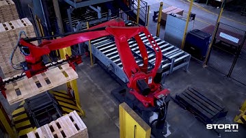 STORTI Nailing Line fully automated with quick format change-over