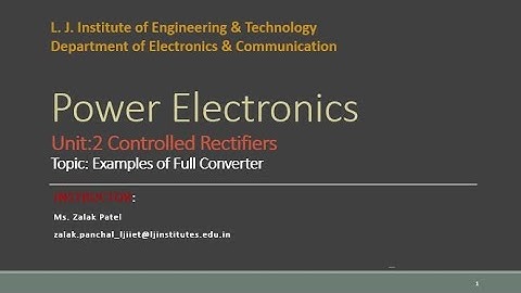 SESSION 14 POWER ELECTRONICS SEM 5 EC 20 JULY