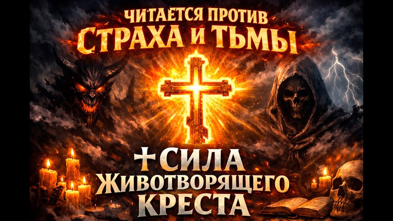 ЧИТАЕТСЯ ПРОТИВ СТРАХА И ТЬМЫ ✝️ СИЛА ЖИВОТВОРЯЩЕГО КРЕСТА  