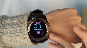 Unboxing and Review of V8 Smart Watch Clock With SIM and TF / Memory Card Slot | Manish Ghimire