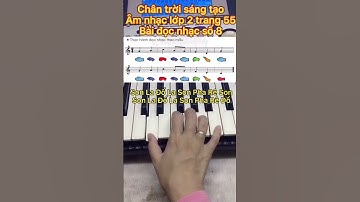 #shorts bài đọc nhạc số 8, âm nhạc lớp 2. Chân trời sáng tạo.