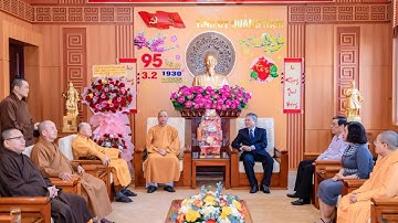 Ban Trị sự GHPGVN tỉnh Quảng Nam,thăm chúc Tết lãnh đạo Tỉnh ủy và các cơ quan