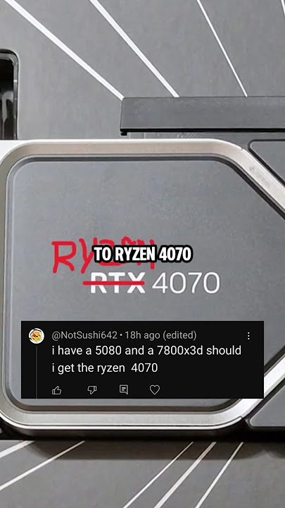 is the ryzen 4070 a goat?