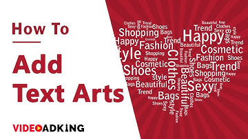 How To Use Text Arts In VideoAdKing