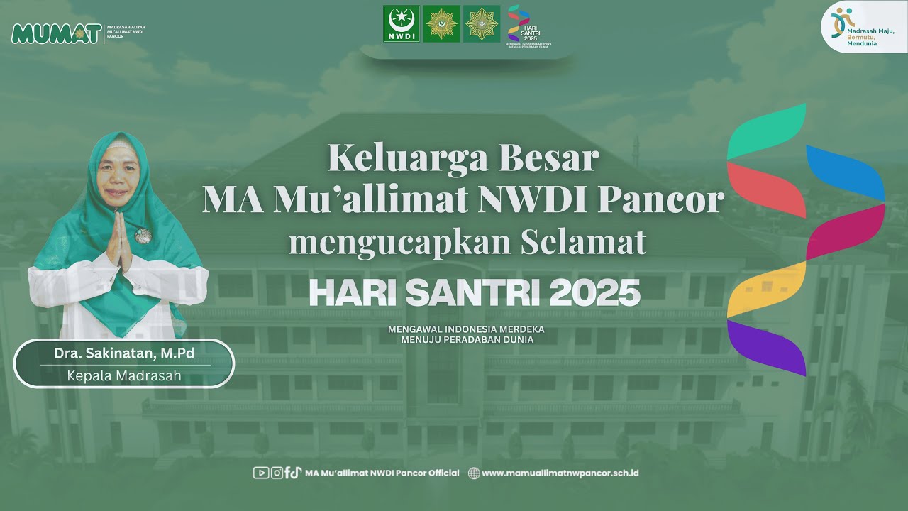 GABYAR HARI SANTRI NASIONAL | MA MU’ALLIMAT NWDI PANCOR
