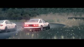 AE86 x GT86 Night Of Fire Initial D Animation