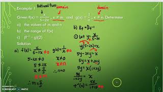 17th video: MAT133 - Inverse Functions - Example 1